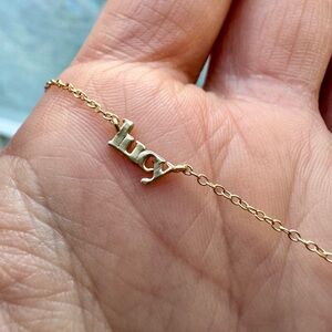 Catbird Tiniest Gold Name Necklace